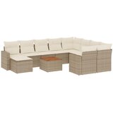  11-dijelni set vrtnih sofa od poliratana s jastucima bež | shoptok.hr