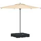 vidaXL Podloga za suncobran Crna Plastika 88 x 88 x 19 cm Rotirajuća | shoptok.hr