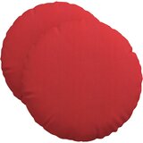  Jastučići za sjedenje 2 pcs Crvena Ø50 x 19 cm tkanina | shoptok.hr