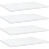Police za knjige 4 kom bijele 40x30x1,5 cm konstruirano drvo | shoptok.hr