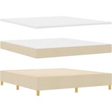  Jogična postelja z vzmetnico v krem barvi, 180x200 cm tkanina, (22051407) | Shoptok.si