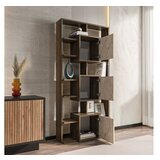 Hanah home polica za knjige monaco walnut travertine | ePonuda.com