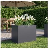 vidaXL Vrtna saksija Antracit 60 x 40 x 50 cm Čelična vrata - Antracit 60 x 40 x 50 cm 1 Cijene