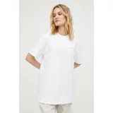 Mercer Amsterdam Bombažna kratka majica bela barva
