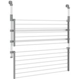  Stalak za sušenje za balkon 89 x 25 x (60 - 95) cm aluminijski | shoptok.hr