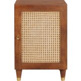 vidaXL kopalniška omarica s polico s shranjevanjem z vrati rjava 38 x 33.5 x 58 cm | Shoptok.si