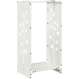  Stalak za drva bijela 40x30x80 cm hladno valjani čelik | shoptok.hr