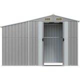 Vrtno spremište sivo 277 x 93 x 179 cm od pocinčanog čelika | shoptok.hr
