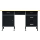  Radni stol crni 160 x 60 x 85 cm čelični | shoptok.hr
