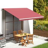 vidaXL Nadomestno blago za tendo bordo rdeče 4x3 m Cene