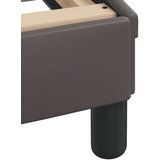  Postelja z vzmetnico siva 140x190 cm umetno usnje | Shoptok.si