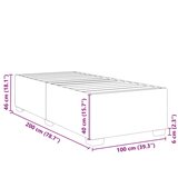 Okvir za krevet bez madraca tamnozeleni 100x200 cm baršunasti | shoptok.hr