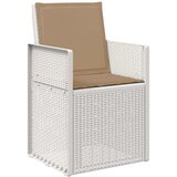  Vrtne stolice za blagovanje 2 pcs Bijela i sivosmeđa PP | shoptok.hr