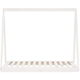  Okvir za dječji krevet bijeli 70 x 140 cm od masivne borovine | shoptok.hr
