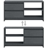 vidaXL TV omarica siva 80x31x39 cm trdna borovina | Shoptok.si