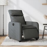 vidaXL Električni naslanjač temno sivo blago | Shoptok.si