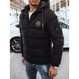 DStreet men's black quilted winter jacket