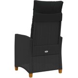  Fotelja za ležanje s pločom za čaj Crna 62 x 64 x 112 cm | shoptok.hr