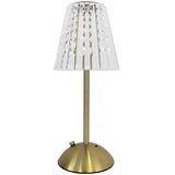  LED stona lampa ELBA, dodirna i prigušiva, punjiva, LED/1,6W/800 mAh, zlatna/prozirna | Eponuda.com