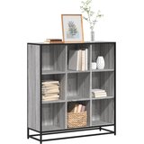  Polica za knjige Siva Sonoma Konstruirano drvo i metal | shoptok.hr