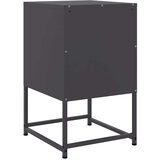 vidaXL Nočna omarica 2 kosa črna 36x39x60,5 cm jeklo | Shoptok.si
