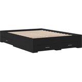  Okvir kreveta s ladicama crni 135 x 190 cm konstruirano drvo | shoptok.hr