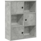 vidaXL Knjižna omara betonsko siva 60x24x76,5 cm inženirski les | Shoptok.si