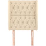  Uzglavlje s ušima krem 83 x 23 x 118/128 cm od tkanine | shoptok.hr