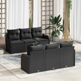  Sjedeća garnitura za vrt Crna 55 x 55 x 37 cm poliratan | shoptok.hr