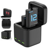 GoPro Punjač za 3 baterije + 2 dodatne baterije za Hero 12/11/10/9 Telesin | shoptok.hr