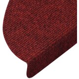  Samolepilne preproge za stopnice 15 kosov 65x22,5x3,5 cm rdeče, (20753483) | Shoptok.si