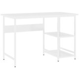  Stol za računalo bijeli 105 x 50 x 72 cm od MDF-a i metala | Eponuda.ba