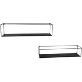 Mömax set stenskih regalov lisa -sb-, črna, 2-Delni set | Shoptok.si
