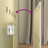  Uzglavlje za krevet s ormarićima bijelo od konstruiranog drva | shoptok.hr