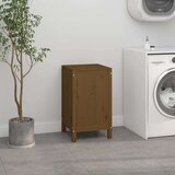 vidaXL Zaboj za perilo medeno rjav 44x44x76 cm trdna borovina | Shoptok.si