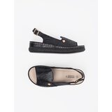 GOODIN Black sandals with leather insole | Shoptok.si