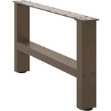  Noge kavne mizice naravno jeklo 2 kosa 60x(30-31) cm jeklo, (21828691) | Shoptok.si