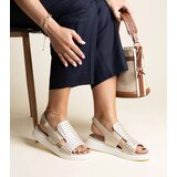 Gemre Golden sandals with openwork upper Imogne | ePonuda.com