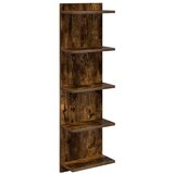  Zidna polica Dimljeni hrast 30 x 15 x 100 cm - Dimljeni hrast 1 30 x 15 x 100 cm (5 etaža) | shoptok.hr