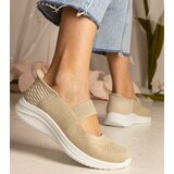 Gemre Beige women's sneakers on embossed sole Muratti | Shoptok.si