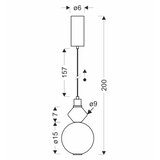  LED luster na lanku FLORES LED/7W/230V zlatan/smeđi | Eponuda.com