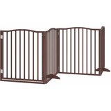  Vrata za pse s vratašcima 12 panela sklopiva 960 cm drvo topole | shoptok.hr