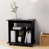 vidaXL Ormarić s kotačima crni 60 x 45 x 60 cm od iverice | shoptok.hr