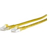 Metz Connect 1308453077-E RJ45 omrežni kabel\, Patch kabel CAT 6a S/FTP 3.00 m rumena z zaščitnim zapornim zatičem 1 kos, (20421753) | Shoptok.si