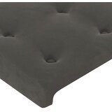 Krevet box spring s madracem LED tamnosivi 80 x 200 cm baršun | shoptok.hr