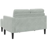 SOFA 2-sjed s ležaljkom u obliku slova L svijetlo siva 125 cm | shoptok.hr