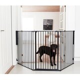 BabyDan Pet Flex L Extra Tall Sigurnosna Ograda za Pse 90–223 cm – Zidna, Crna ( 20022 ) Cene