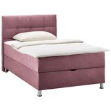 Mömax Postelja Boxspring Oviedo, Vinsko Rdeča, 140x200 | Shoptok.si