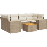  7-dijelni set vrtnih sofa od poliratana s jastucima bež | shoptok.hr
