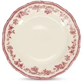 Bordo rdeč/slonokoščen desertni porcelanast krožnik ø 21,5 cm Cyril –